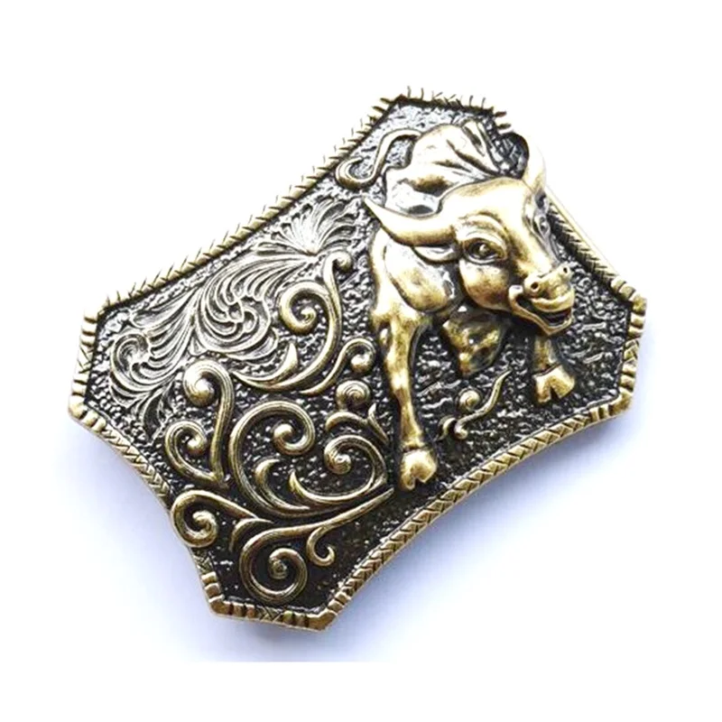 3d-пряжки для ремня в виде быка классические ковбойские тяжелые животные западном