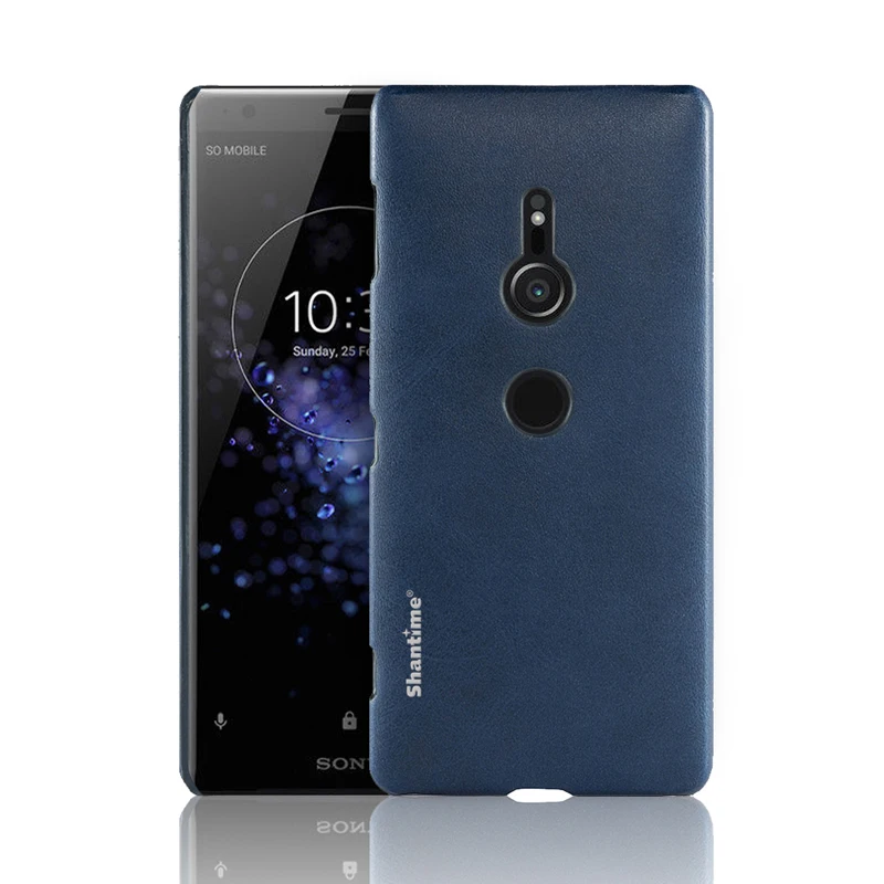 Для sony Xperia XZ2 деловой чехол для sony Xperia XZ2 Премиум чехол для телефона для sony Xperia XZ3 из искусственной кожи чехол-бумажник - Цвет: Blue