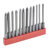 uxcell 12 pcs phillips screwdriver bit set 14 hex shank magnetic ph0 ph2 cross drill bits 3 long s2 steel