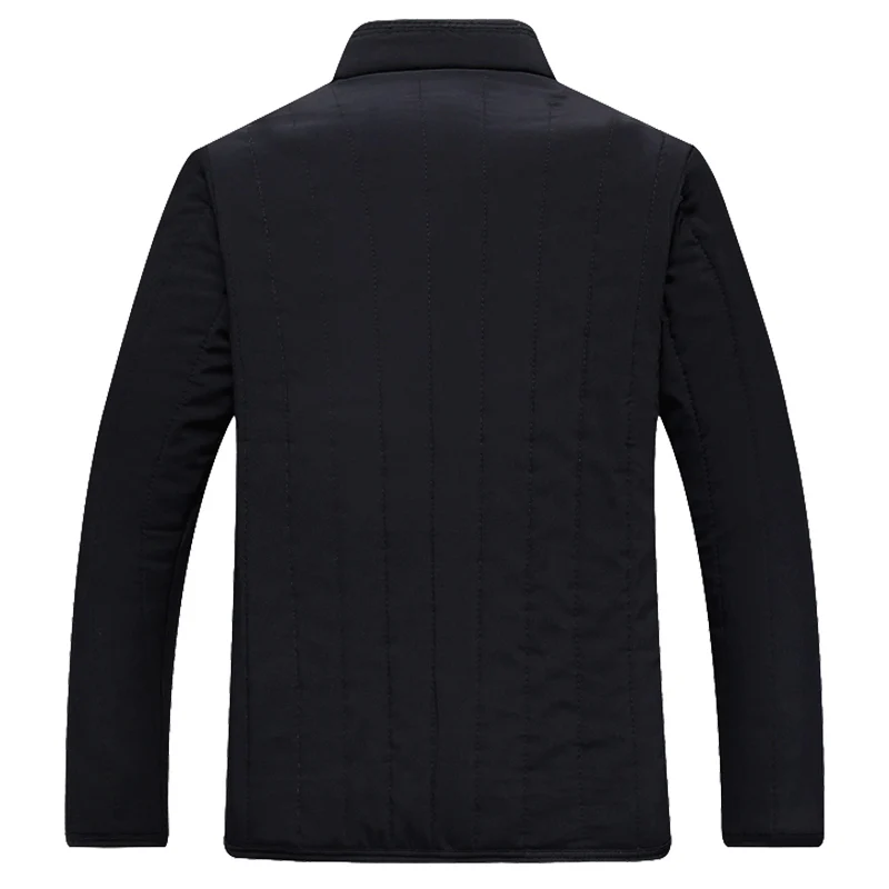 Man Autumn Hot Sale Velvet Mandarin Collar Single Breasted Down Jackets Men Winter Single Breasted Warm Down Parkas