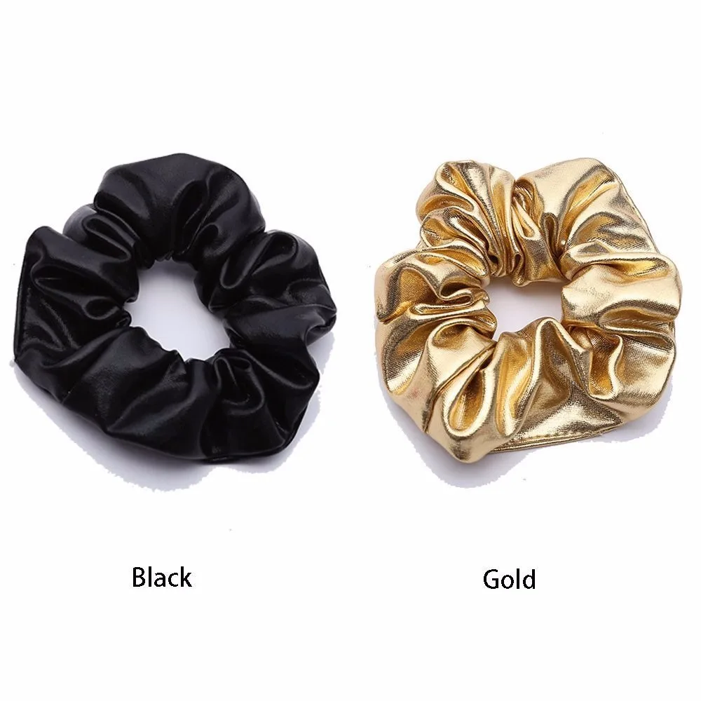 1 шт. Женская эластичная юбка из искусственной кожи резинки для волос девочек