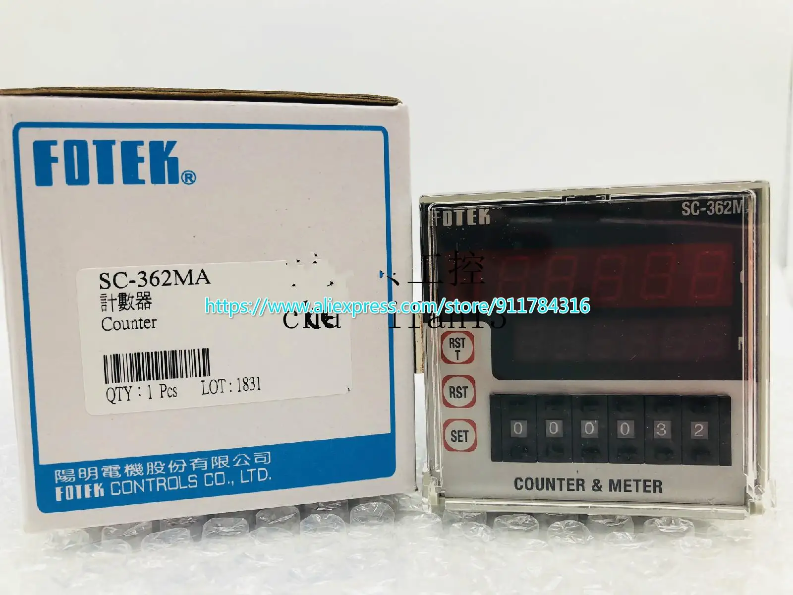 

100% Новый оригинальный счётчик Fotek SC-362 SC-362M SC-362MA