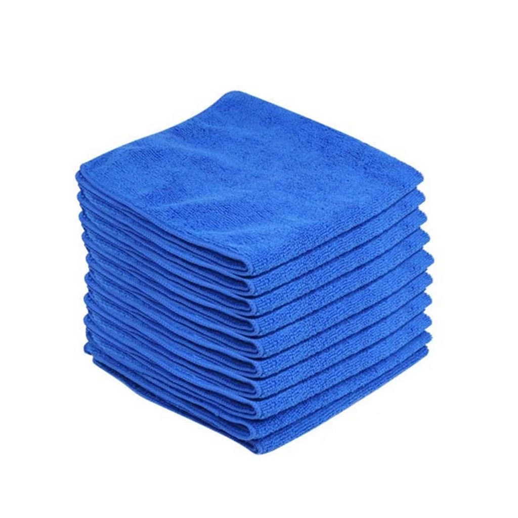 10Pcs Microfiber Car Wash Towel Soft Cleaning Auto Care Detailing Cloths Duster 25x25cm cleaning kits jy31 | Автомобили и