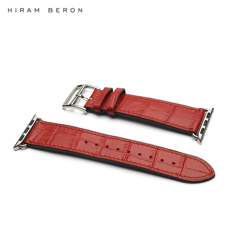 Роскошный подарок на день рождения Hiram Beron красный держатель для карт и ремешок