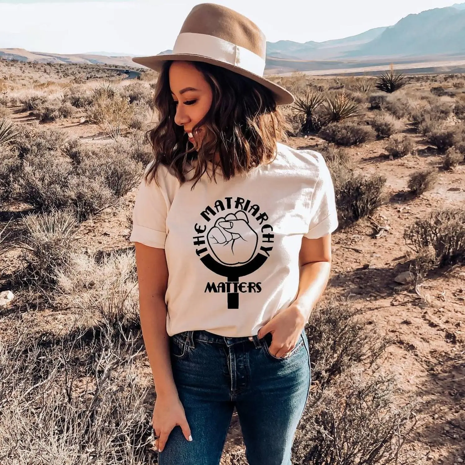 Matriarchy имеет значение™Женская футболка c правами рубашка для расширения прав и