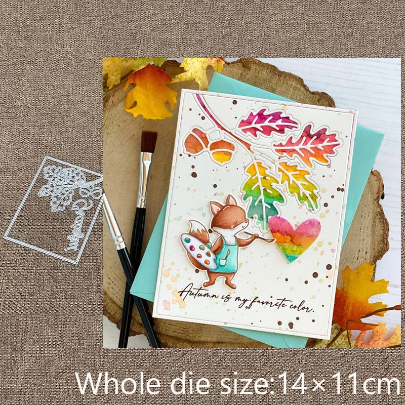 

LXDesign Craft Metal stencil mold Cutting Dies Grateful Frame decoration scrapbook die cuts Album Paper Card Craft Embossing