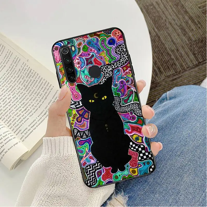 colourful psychedelic trippy art phone case for redmi note 8pro 8t 9 redmi note 6pro 7 7a 6 6a 8 5plus note 9 pro funda cover free global shipping