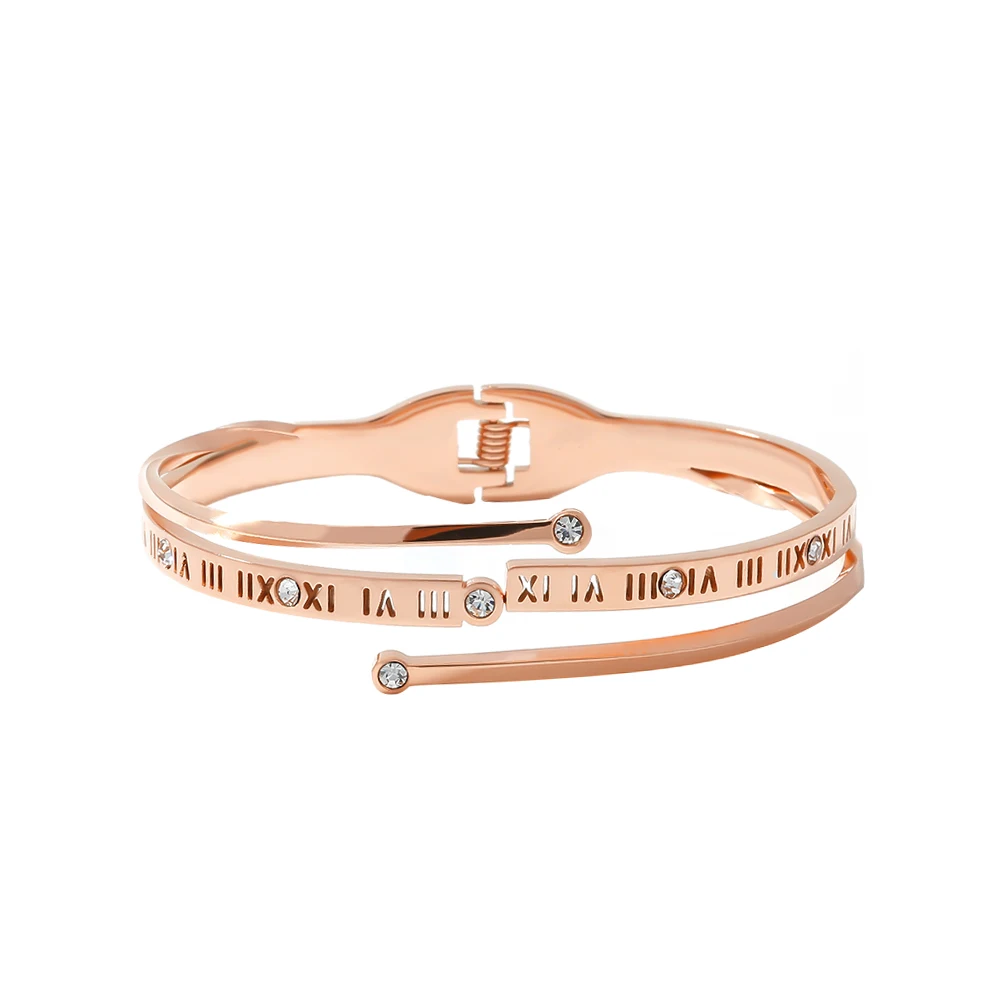 Женский многослойный браслет с цирконием Yhpup открытые браслеты в римском стиле