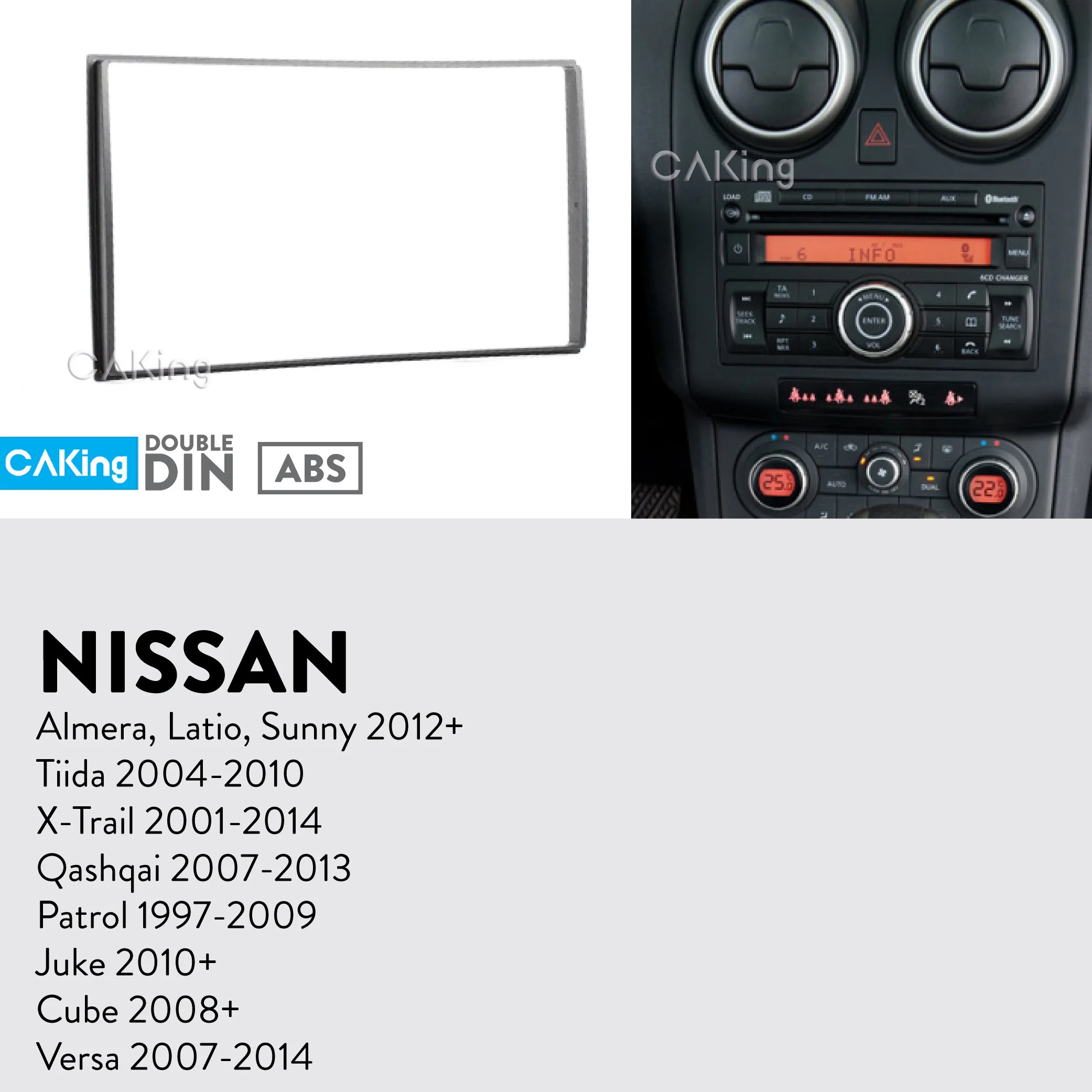 Автомобильная панель Fascia ДЛЯ Nissan Qashqai 2007 2013 патруль 1997 2009 Juke 2010 + Cube 2008 Versa 2014