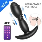Силиконовая Анальная пробка, Анальная пробка, вибратор, приложение с беспроводным дистанционным управлением, Анальный массажер простаты, взрослые секс-игрушки для мужчин