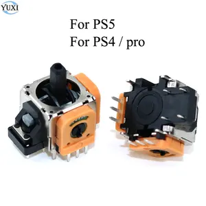YuXi 2 шт. 3D Аналоговый джойстик, запасные части, сенсорный модуль, потенциометр для Sony PS5 PS4 Pro, контроллер, геймпад