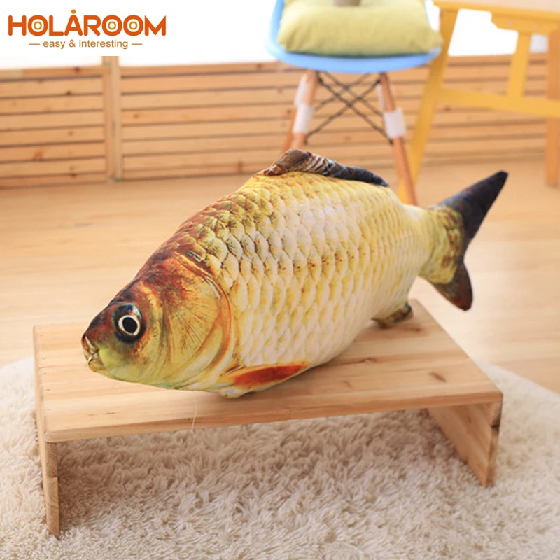 

60/80cm Fish plush pillow simulation fish pillows soft toys crucian dolls cartoon golden fish pillow Xmas gift for baby kids