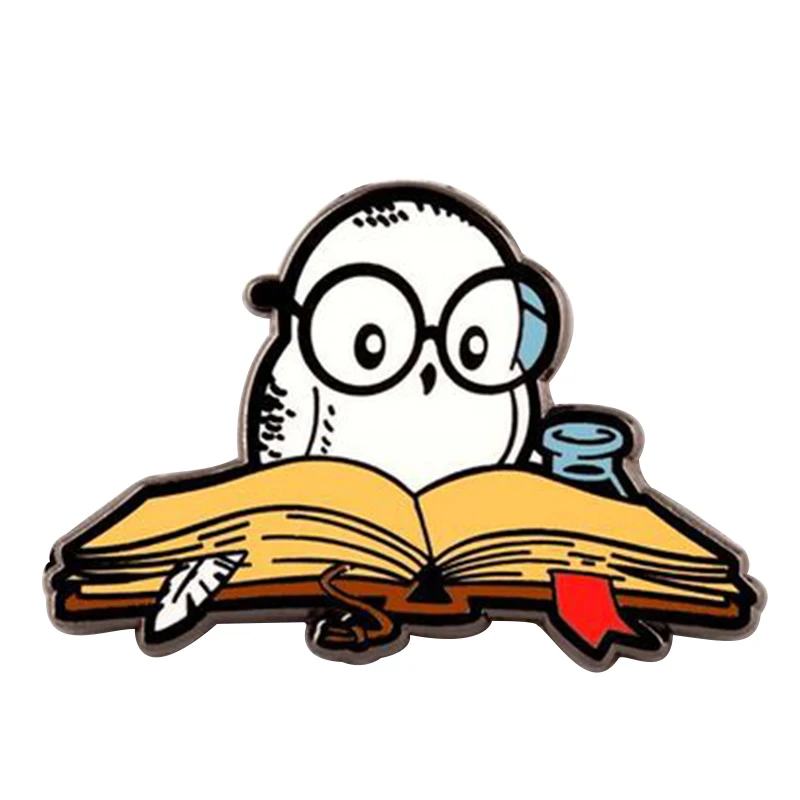 

Чтение Волшебная булавка Забавный литературный книжный червь Декор