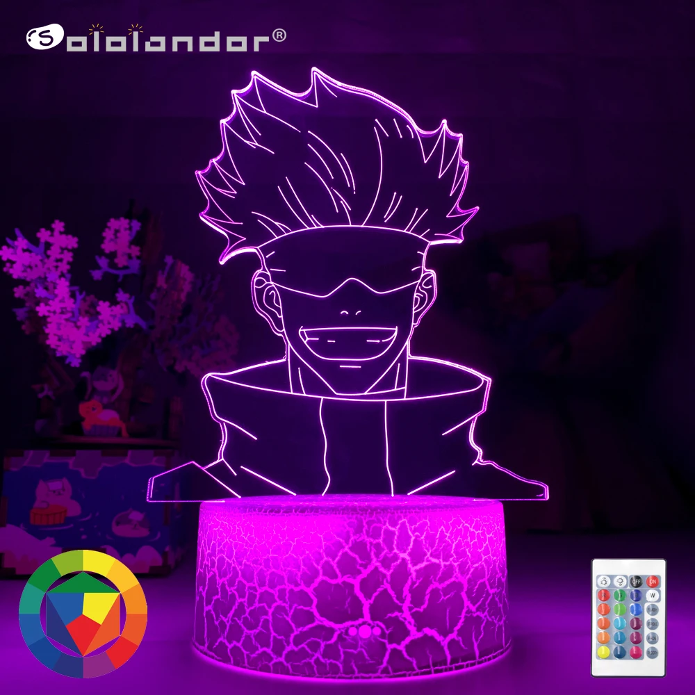 

Anime Lamp Satoru Gojo Jujutsu Kaisen Led Night Light for Birthday Gift Jujutsu Kaisen Nightlight Satoru Gojo Lamp Drop Shipping