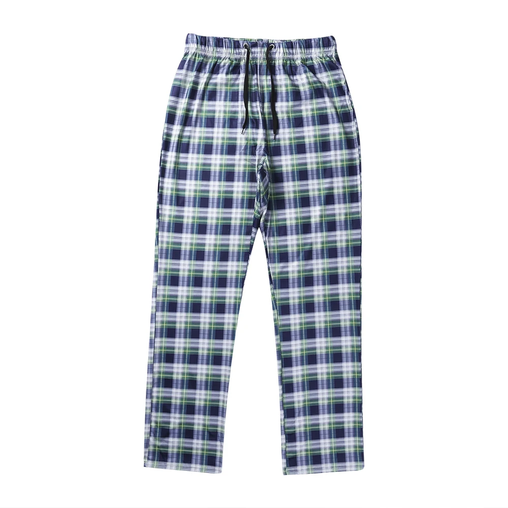 Size M-2XL Casual Loose Pants Trousers Men's Loose Sleep Bottoms Plaid Flannel Lounge/Pajama Pants plus size pajama pants