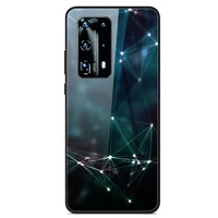 glass case for huawei p40 phone case back cover with black silicone bumper series 2