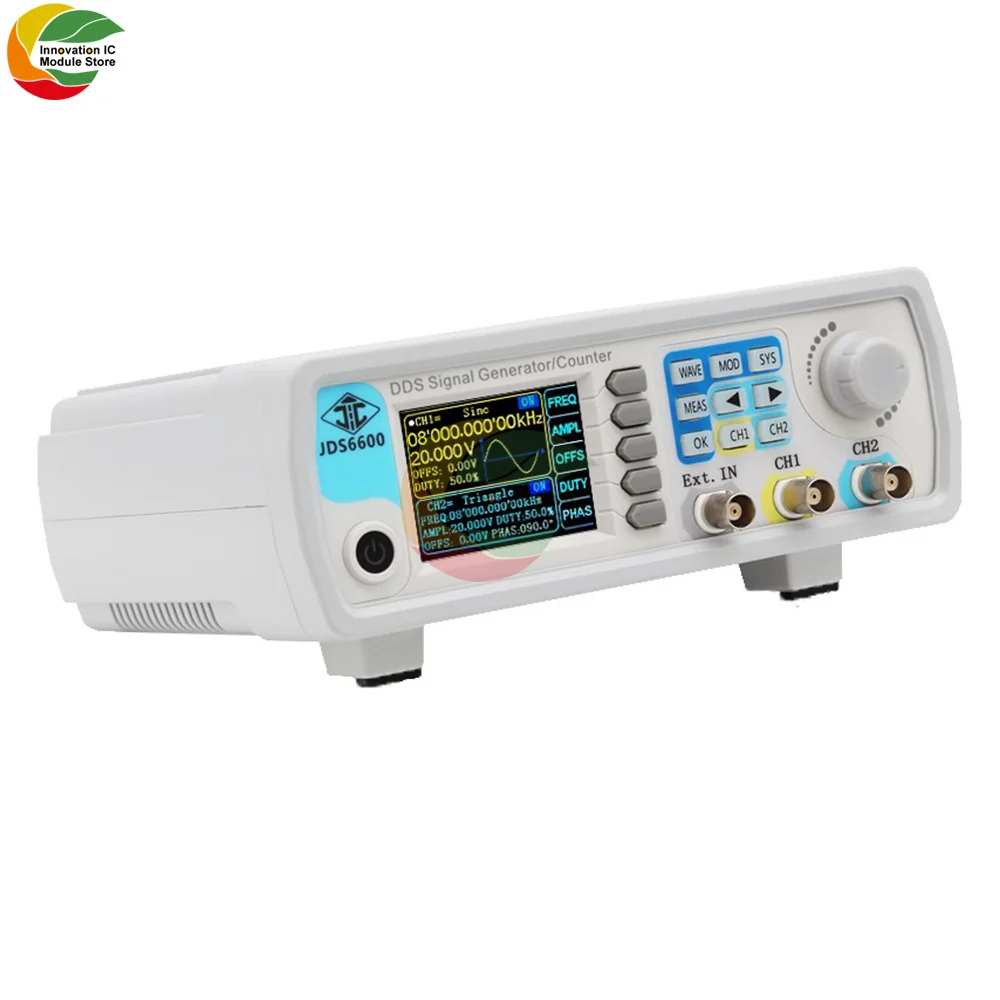 JDS6600-60MHz двухканальный цифровой генератор сигналов с функцией DDS/генератор