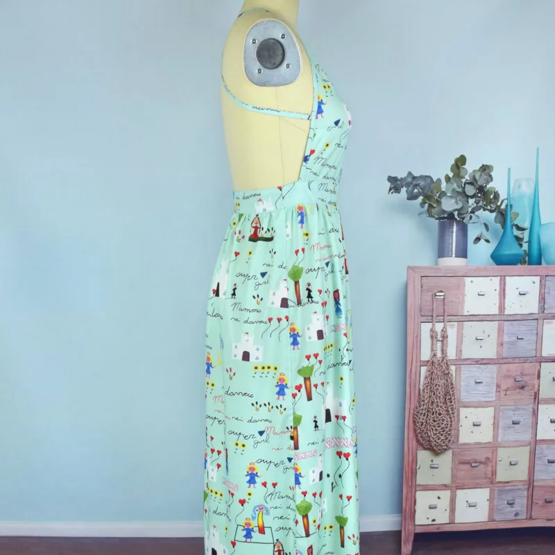 Платье в полоску для мамы и дочки коллекция 2020 года Летние Платья с цветочным