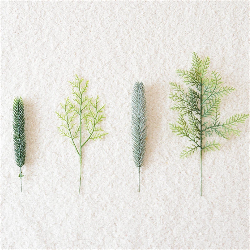 10 шт. с сосновыми иголками искусственные растения цветок ветви для