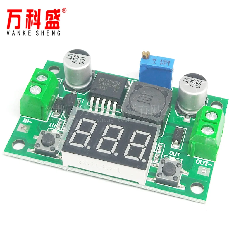 Цифровой дисплейный модуль LM2596S высокой мощности понижающий DC Регулируемый
