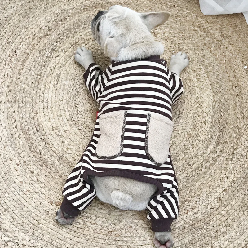 

Костюм для домашних питомцев, комбинезон, теплая зимняя одежда для собак, одежда для французского бульдога, куртка для бульдога, наряд, одеж...