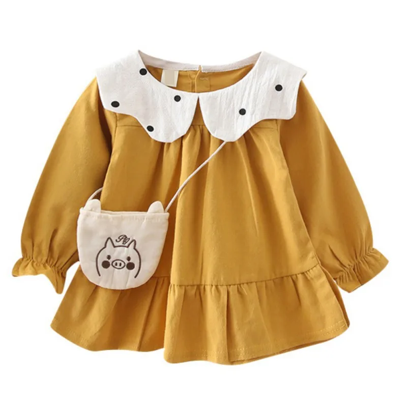 Детская одежда для девочек Платье Сезон весна-осень Повседневное платье в