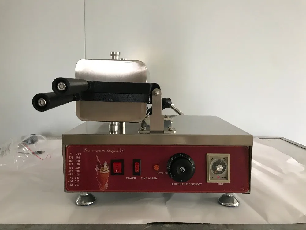 110v 220v маленький медведь открытый рот вафельница мороженое тайяки машина
