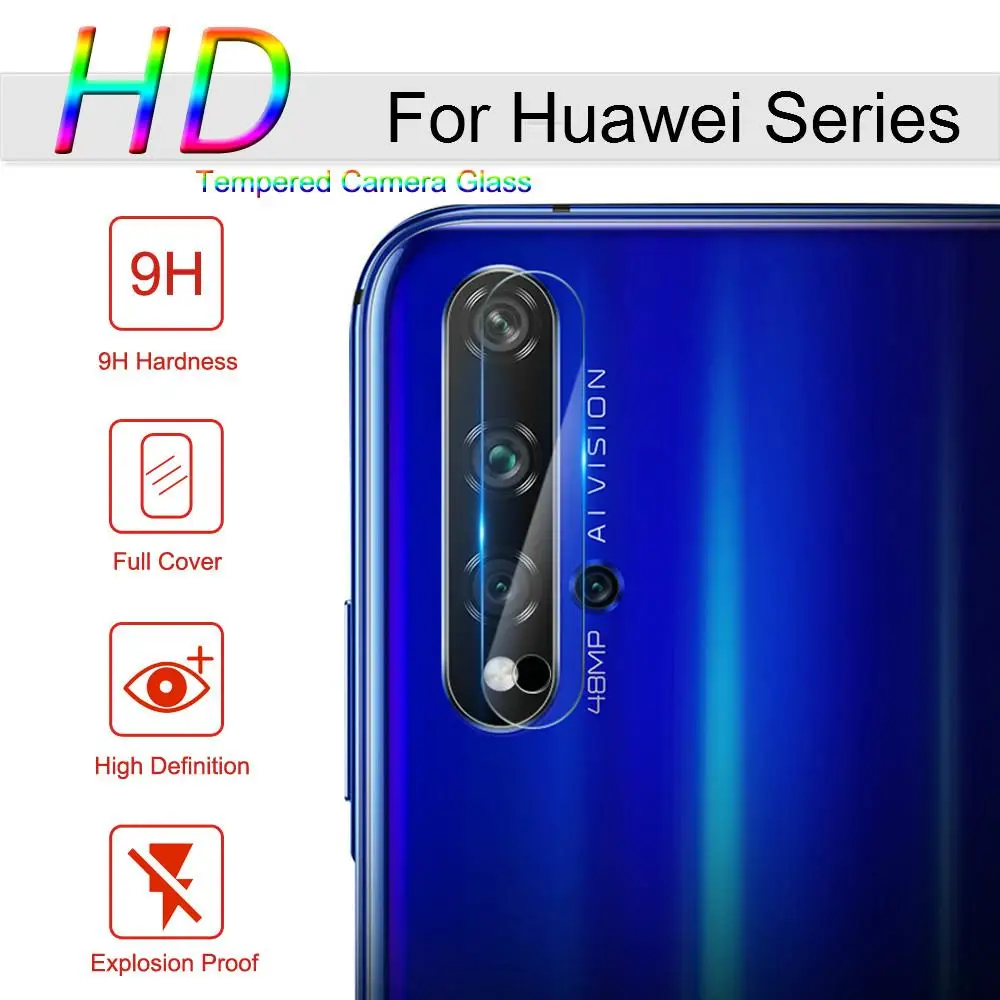 2 в 1 полное покрытие 9D закаленное стекло для Huawei Nova 5 T 6 26 'Ƌ защита экрана Honor 20S