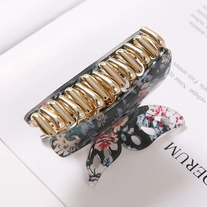 1 шт. Женская акриловая заколка бабочка для волос аксессуары головного убора