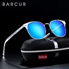 BARCUR алюминиевые магниевые Солнцезащитные круглые очки для мужчин