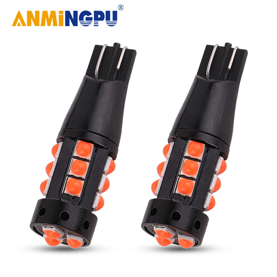ANMINGPU 1X сигнальная лампа супер яркий T10 Led Canbus 3030SMD W5W 194 501 Светодиодная Габаритные