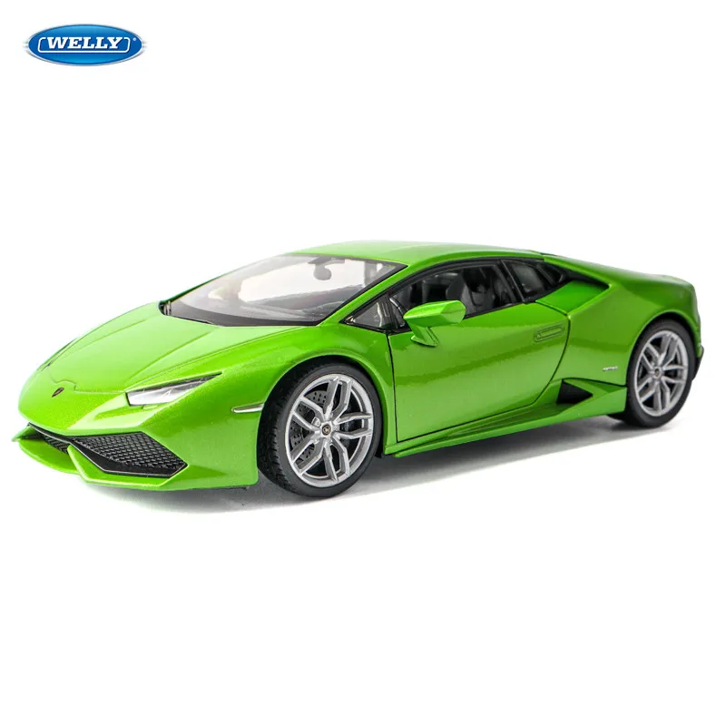 Welly1: 24 Lamborghini LP610 4 брелок для автомобильных ключей имитационная модель Коллекция