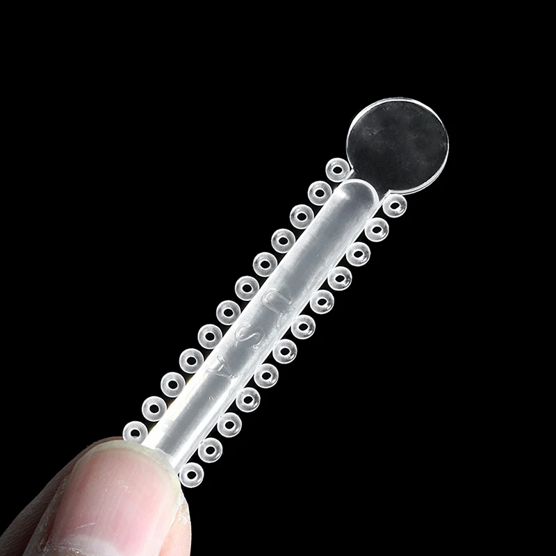 

20pcs/pack Health Teeth Tools Dental Orthodontic Ligature Elastomeric Ligature Ties Grey/Transparent/Black Elastic Rubber Bands