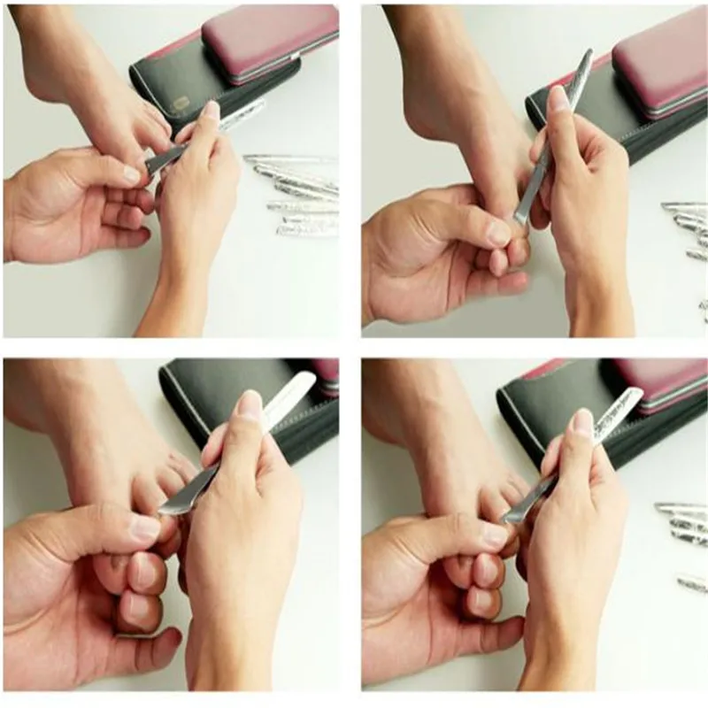 8 шт./компл. ножницы для ногтей из коричневой нержавеющей стали триммер кутикулы