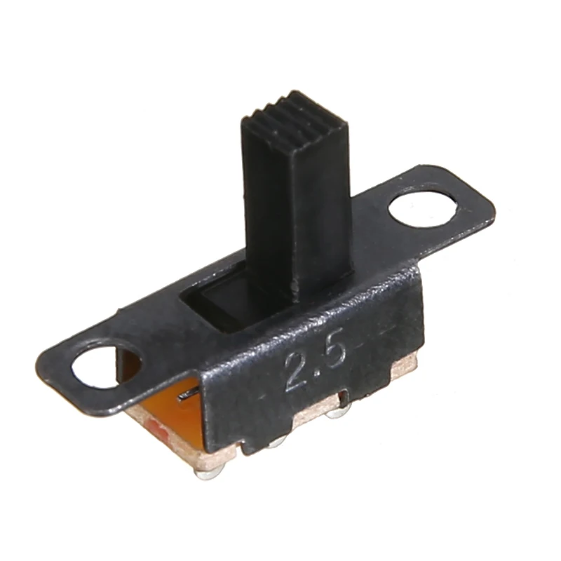 10 шт. черный небольшой SPDT переключатель прочный вкл. Выкл. Миниатюрные скользящие