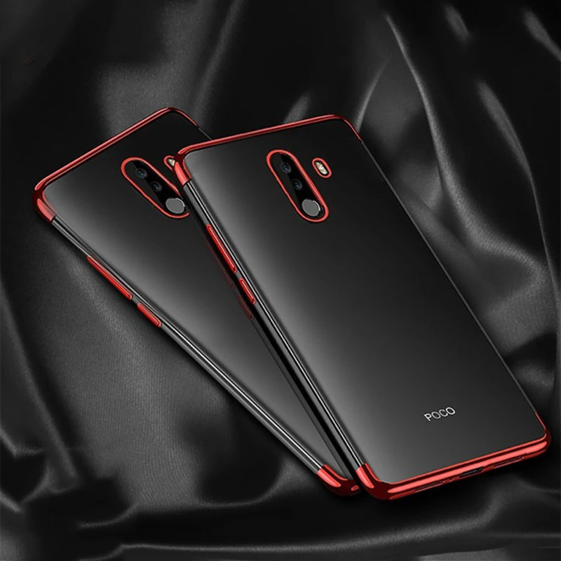 Чехол-накладка для Xiaomi Pocophone F1 силиконовый прозрачный | Мобильные телефоны и