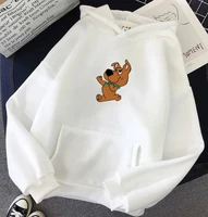 kawaii cartoon dog print hoodies womens sweatshirt oversized hoodie long sleeved hip hop winter hoody pullover with pocket