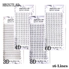 Накладные ресницы из искусственной норки, 16 линий, 3d4d5d6d