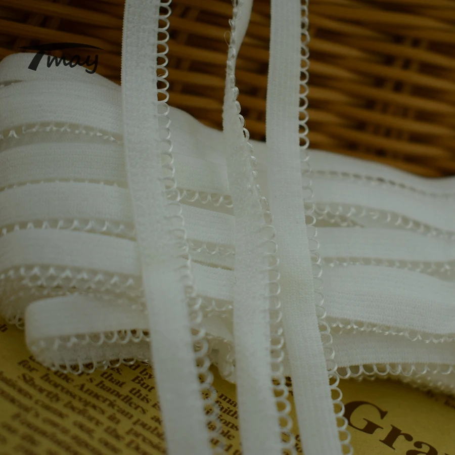 Кремово белые эластичные ленты #1540 для нижнего белья штанов бюстгальтеров