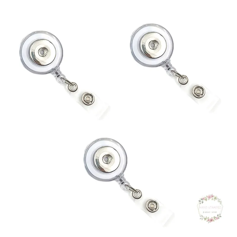 1 шт. выдвижной значок катушка Серебряная кнопка ID держатель брелок имя бирка