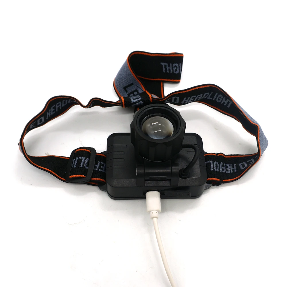 

AUKElly 1000 Lumen Headlight Flashlight USB Rechargeable Built-in Battery ZOOM Headlight T6 Head Lamp lighting Torch