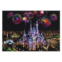 dream castle scratch night view poster sticker deluxe erase black scratch world map scratch off foil layer coating painting gift