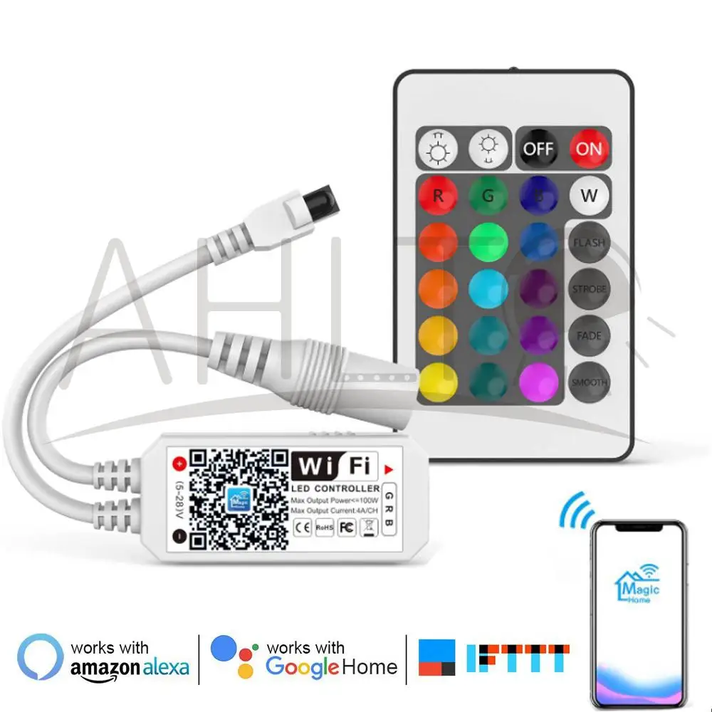 Светодиодная лента с Wi Fi SMD 2835 RGB 12 В постоянного тока настольные потолочные лампы