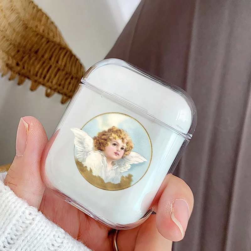 Смех жизнь ангелы Новинка Fundas мягкий наушник чехол для прозрачного Airpods чехол крышка Защитная, крышка беспроводные наушники чехол прозрачный