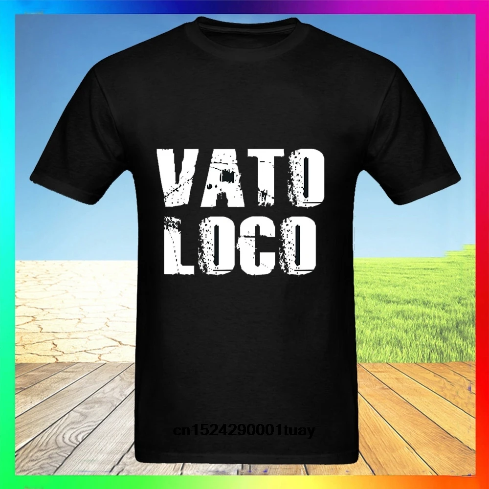 Футболка Vato Loco Crazy Homeboy Homies испанская Латиноамериканская мексиканская|Мужские