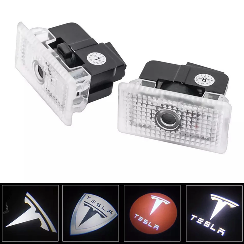 

4pcs for Tesla Model S Tesla Model 3 X Y Led Car Door Welcome Light Logo Projector Laser Lamp Ghost Shadow Door Light Accessory