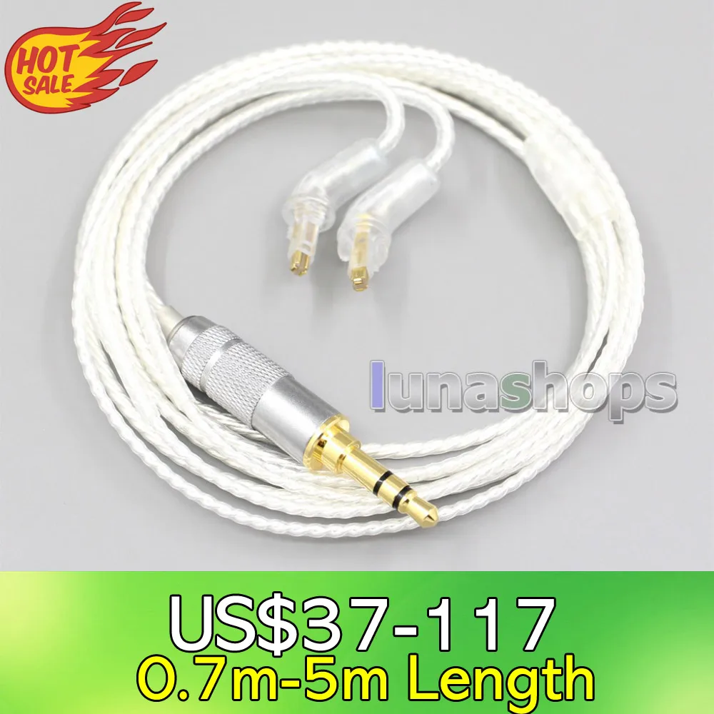 

LN006647 Hi-Res Silver Plated 7N OCC Earphone Cable For Sony MDR-EX1000 MDR-EX600 MDR-EX800 MDR-7550