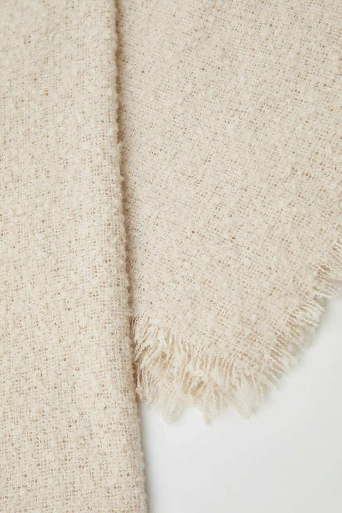 

Female Ecru Basic Boucle Scarf 09842319