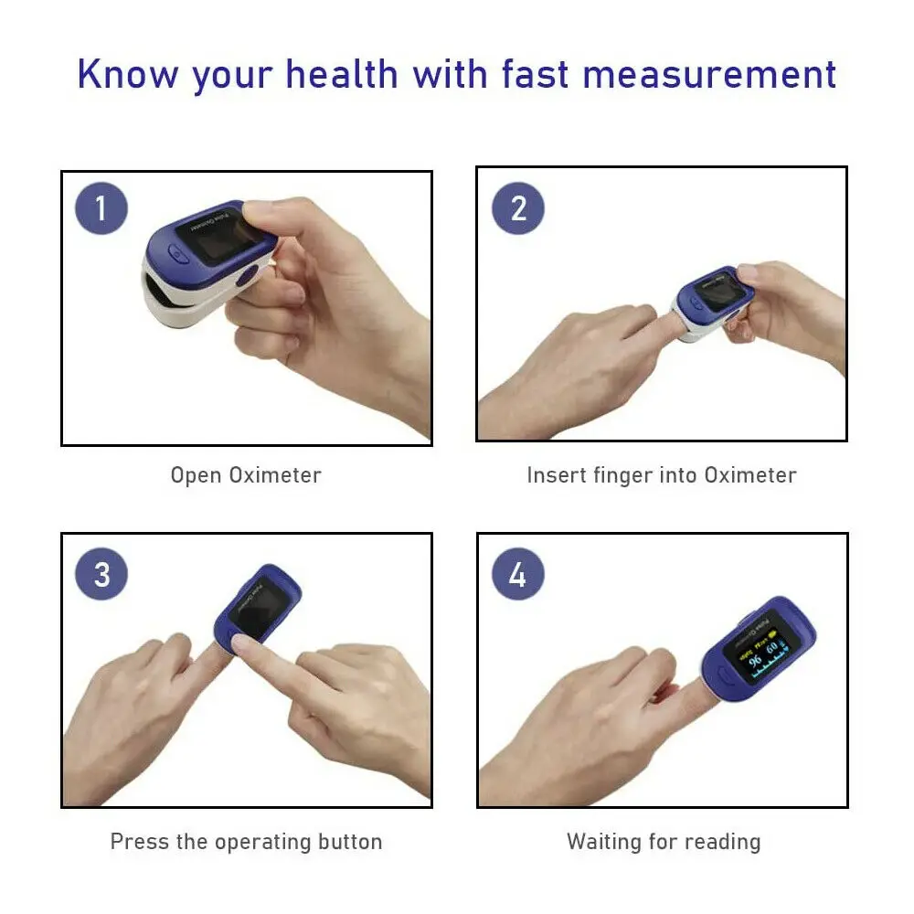 SPO2 PR Monitor health Care Medical Household Digital Fingertip pulse Oximeter Oxygen Saturation Meter Monitor Pulse Oximeter