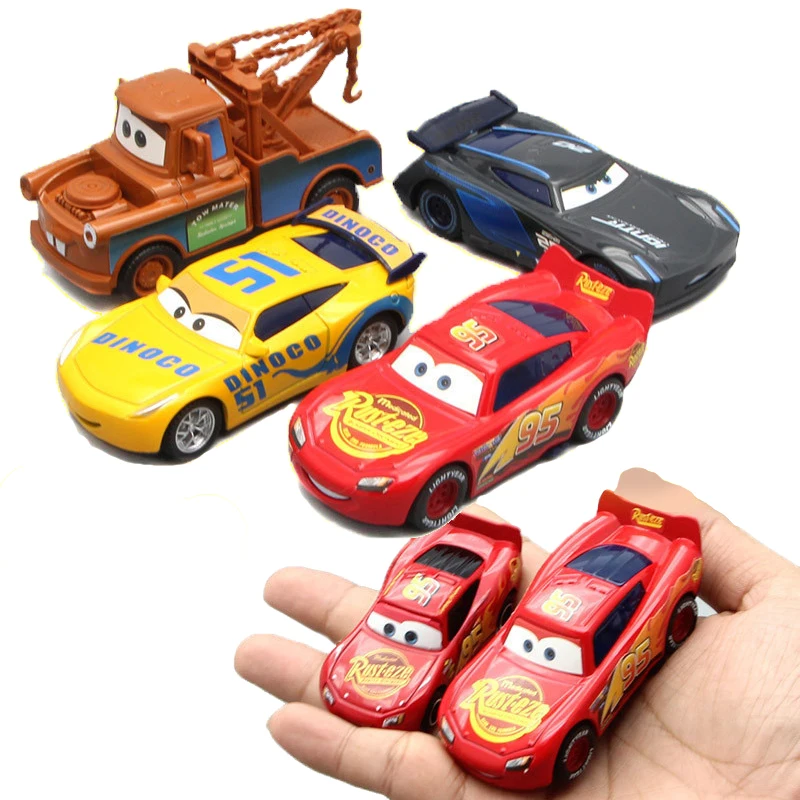 Pixar Cars 2 3 портативная детская игрушечная машинка для парка модель Lightning McQueen сплав вагон мальчик собранная евродационная игрушка